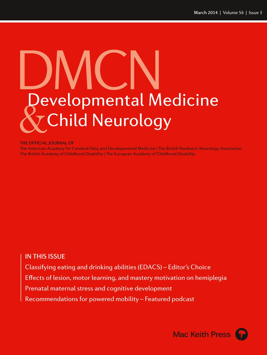DMCN Discussion: Practice considerations for the introduction and use of power mobility for children